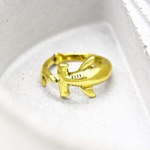 Gold Hammerhead Shark Ring